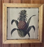 Framed Fabric Pineapple