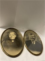 Vintage framed Photos of Elizabeth and John Davis