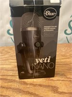 Blue yeti nano usb mic for recording & streaming