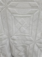 Beautiful French White Bed Cover Bedspread