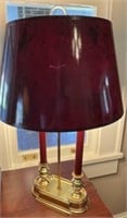 Burgundy Table Lamp