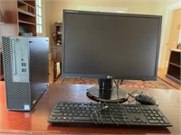 Dell Tower, LG Monitor and Keyboard