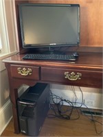 Lenovo Tower, Sceptre Monitor and Keyboard