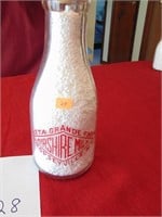 Vista Grande Farm Ayrshire Milk Bottle