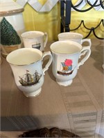 Staffordshire Ship Cups