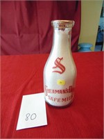 Sheaman's Dairy Safe Milk Bottle