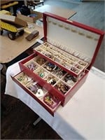 Jewelry box full of costume jewelry