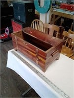 Cedar box with broken lid