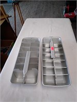 Vintage metal ice cube trays