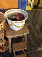 Stool and Flower Pot