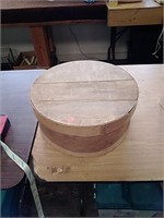 Vintage wooden hat box