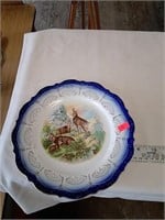 Decorative plate with antelope