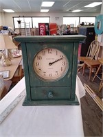 Battery operated wooden clock