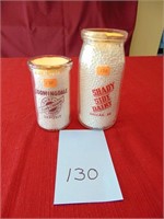 Shady Side Dairy & Bloomingdale Dairy Jars