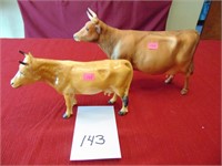 Jersey cow figurines