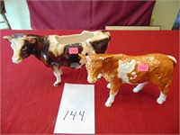 Goebel Guernsey cow & Holstein Cow