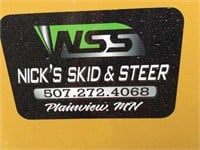 Thank You Nick's Skid & Steer of Plainview, MN!!