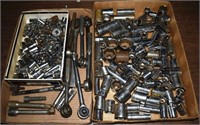 Collection of assorted sockets, ratchets, extensio