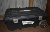 Husky 25 gallon mobile tool box; as is