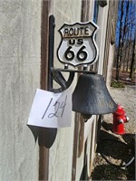 ROUTE 66 CAST IRON BELL