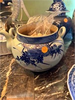 East Asian Blue and White Tea Pot