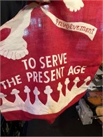 To Serve The Present Age Vintage Banner