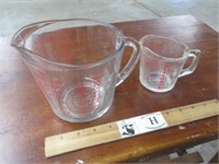 Two Glass Measuring Cups