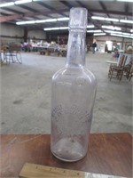 Old Purple Glass Whiskey Bottle, Monroe LA