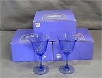Avon American Blue Water Goblets