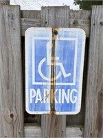 Handicap Parking Street Sign