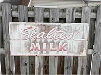 Sealtest Milk Metal Advertising Sign