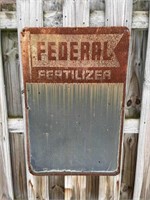 Federal Fertilizer Metal Advertising Sign