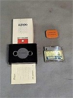 VTG Zippo Key Holder, Flints & Lighter