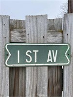 1st Avenue Street Sign