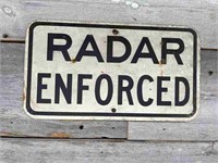 Radar Enforced Street Sign