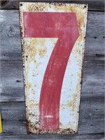 Metal 7 Sign