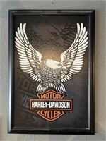 Framed Harley-Davidson Eagle Art