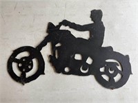 Cut Metal Motorcycle Art