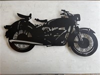Cut Metal Motorcycle Wall Art