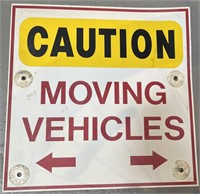 Moving Vehicles Street Sign