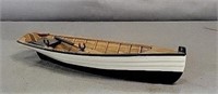 Handmade 12" Wooden Canoe