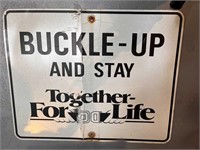 Buckle-Up Street Sign