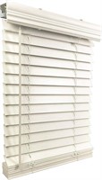 US Window and Floor 2" Cordless Faux Wood Blinds