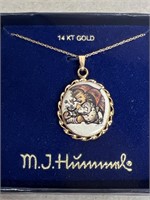 14K gold, Hummel necklace, *See Payment Methods"