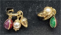 Joan Rivers egg earrings