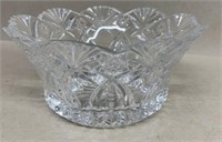Cut glass fruit bowl