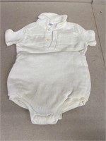 Newborn infant romper 1940s