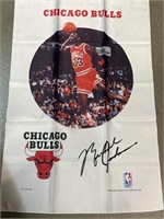 Michael Jordan, Chicago Bulls cloth banner