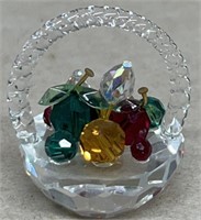 Swarovski crystal basket with eggs