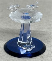 Swarovski crystal birdbath